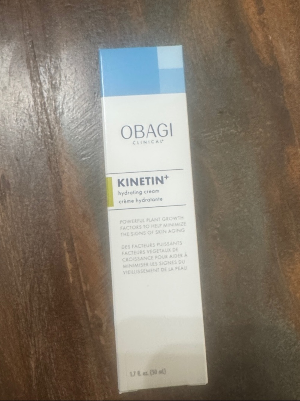 Obagi Kinetin+ Hydrating Cream — White and Blue Packaging